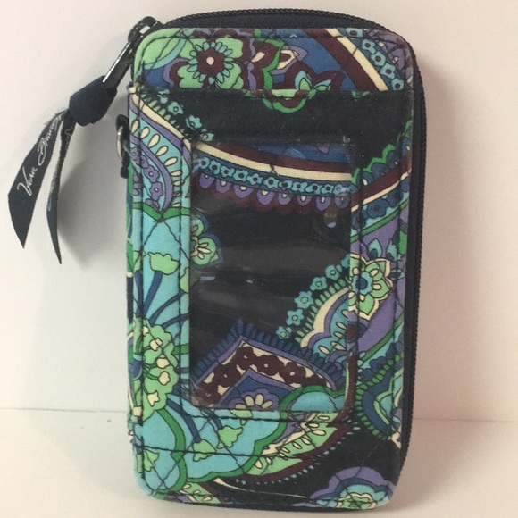 Vera Bradley Sm ID Wallet Midnight Blue Retired - Picture 1 of 8